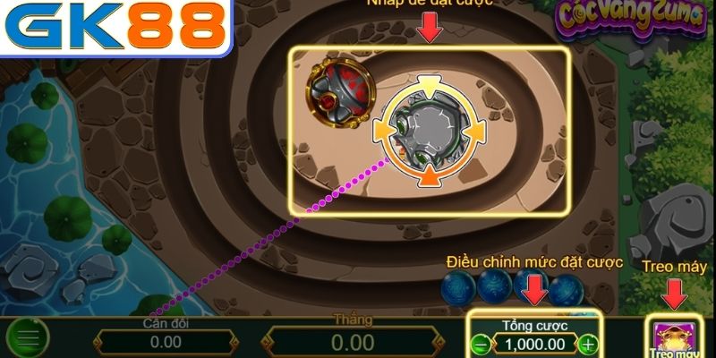 Cách chơi Cóc vàng Zuma tại GK88