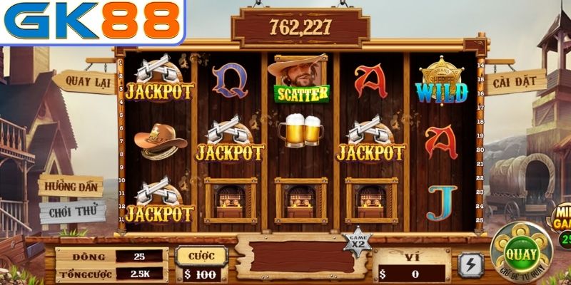 Giới thiệu game slot Miền Viễn Tây GK88