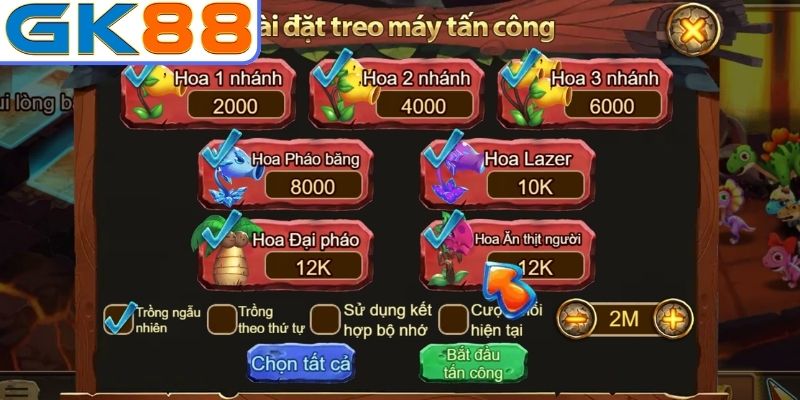 Cách chơi Plants vs Dragon GK88