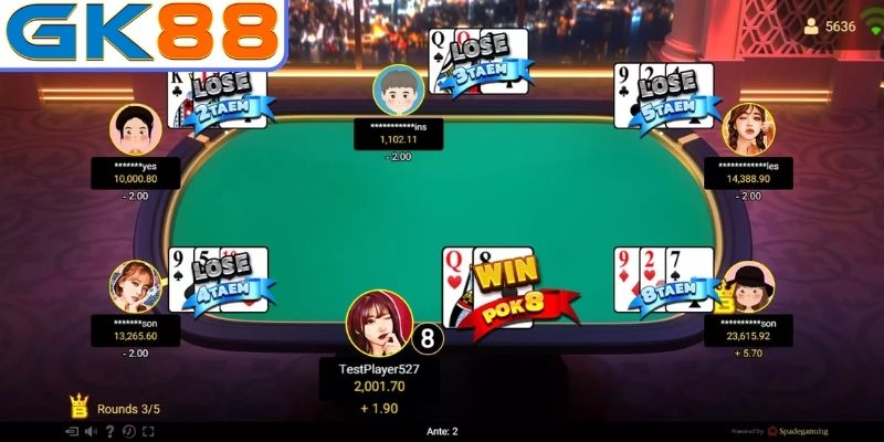 Pok Deng GK88 - Cách Chơi Và Bí Quyết Thắng Lớn Từ Cao Thủ 2 Cách tính điểm bài cơ bản